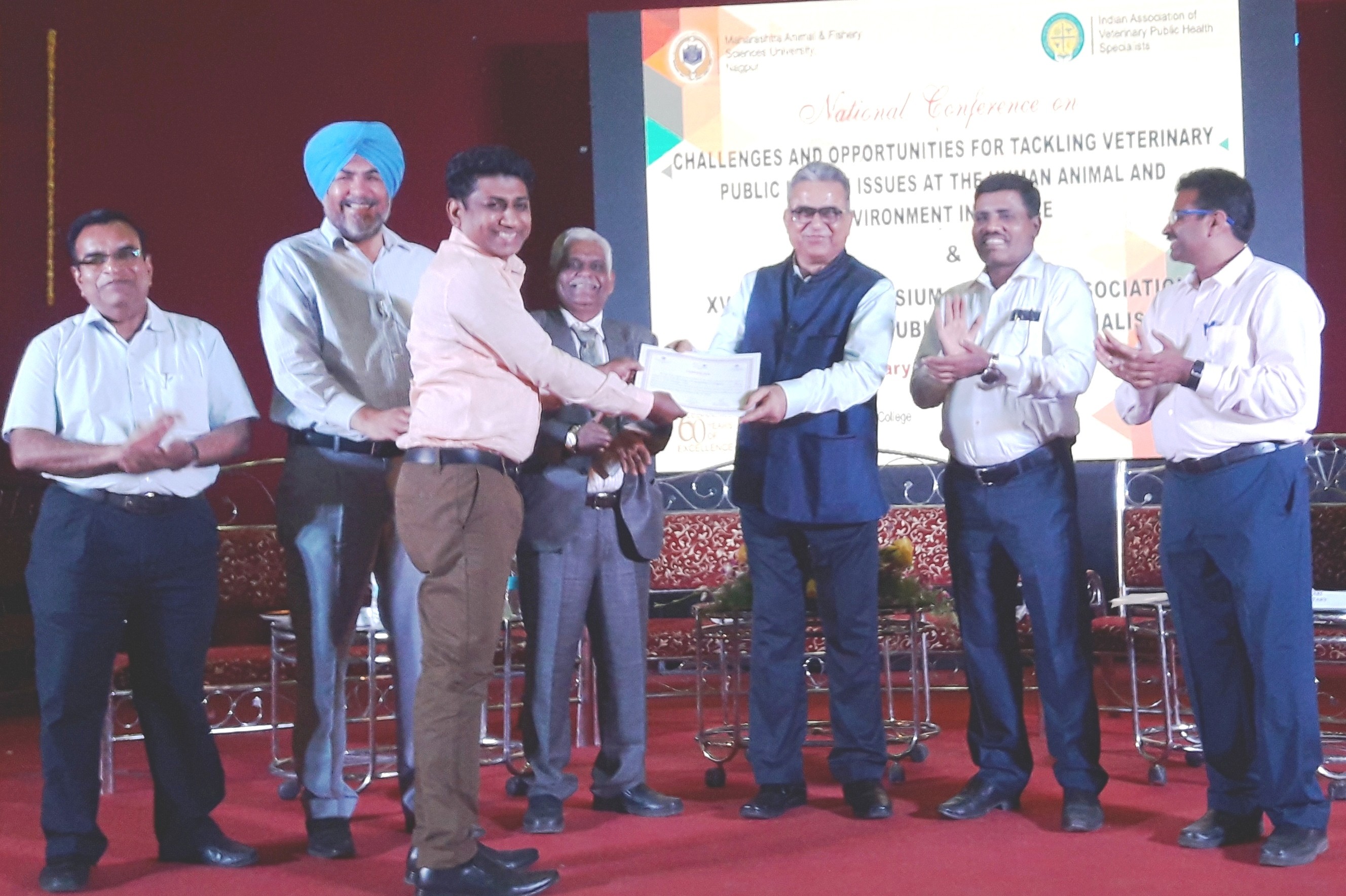 Best Poster Award In XVI IAVPHS Conference At NVC, Nagpur During 26 27 Feb 2019